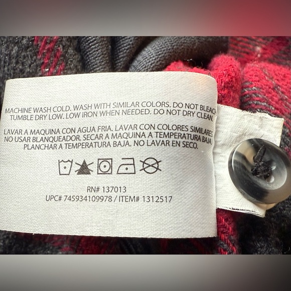 Orvis Big Bear Heavyweight Flannel Shirt XL – Red/Gray Plaid - Picture 6 of 7